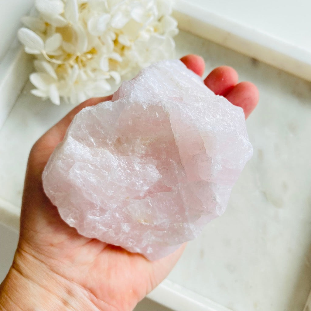 Rose Quartz Raw Crystal Large 018