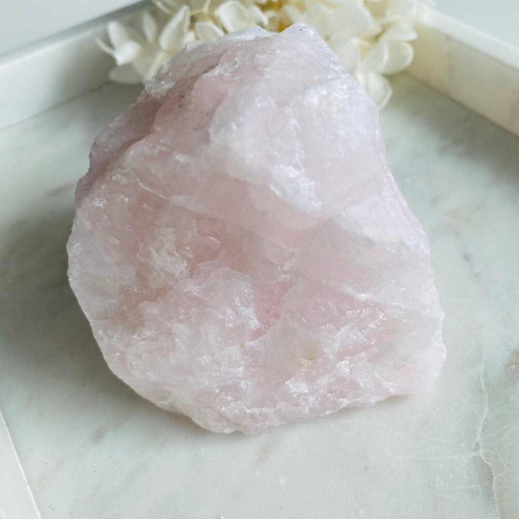 Rose Quartz Raw Crystal Large 018