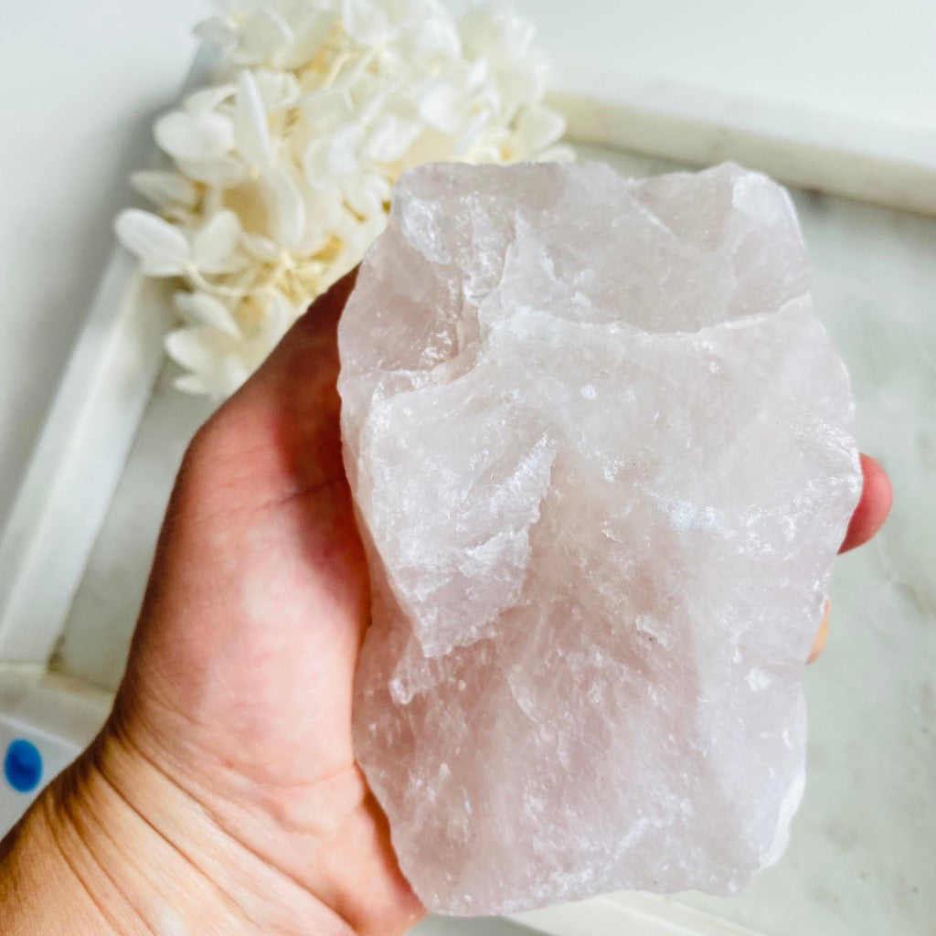 Rose Quartz Raw Crystal Large 019