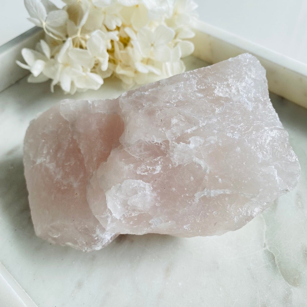 Rose Quartz Raw Crystal Large 019