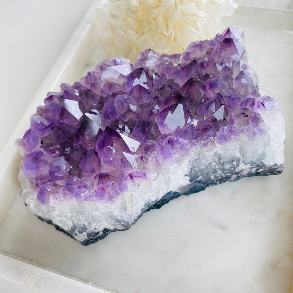 Amethyst large crystal cluster Australia