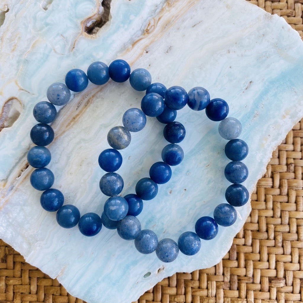 Blue Quartz Crystal Bracelet