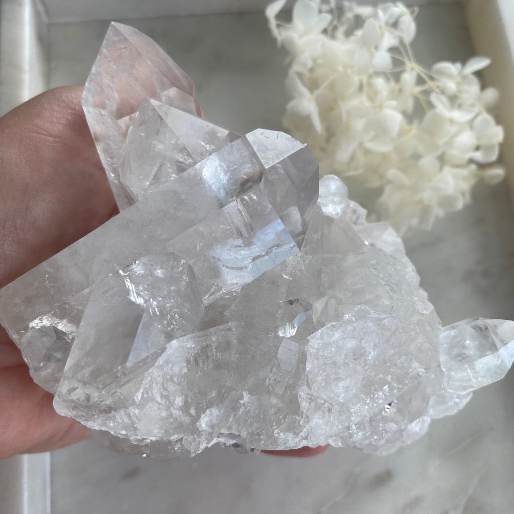 Quality clear quartz crystal specimens Australia