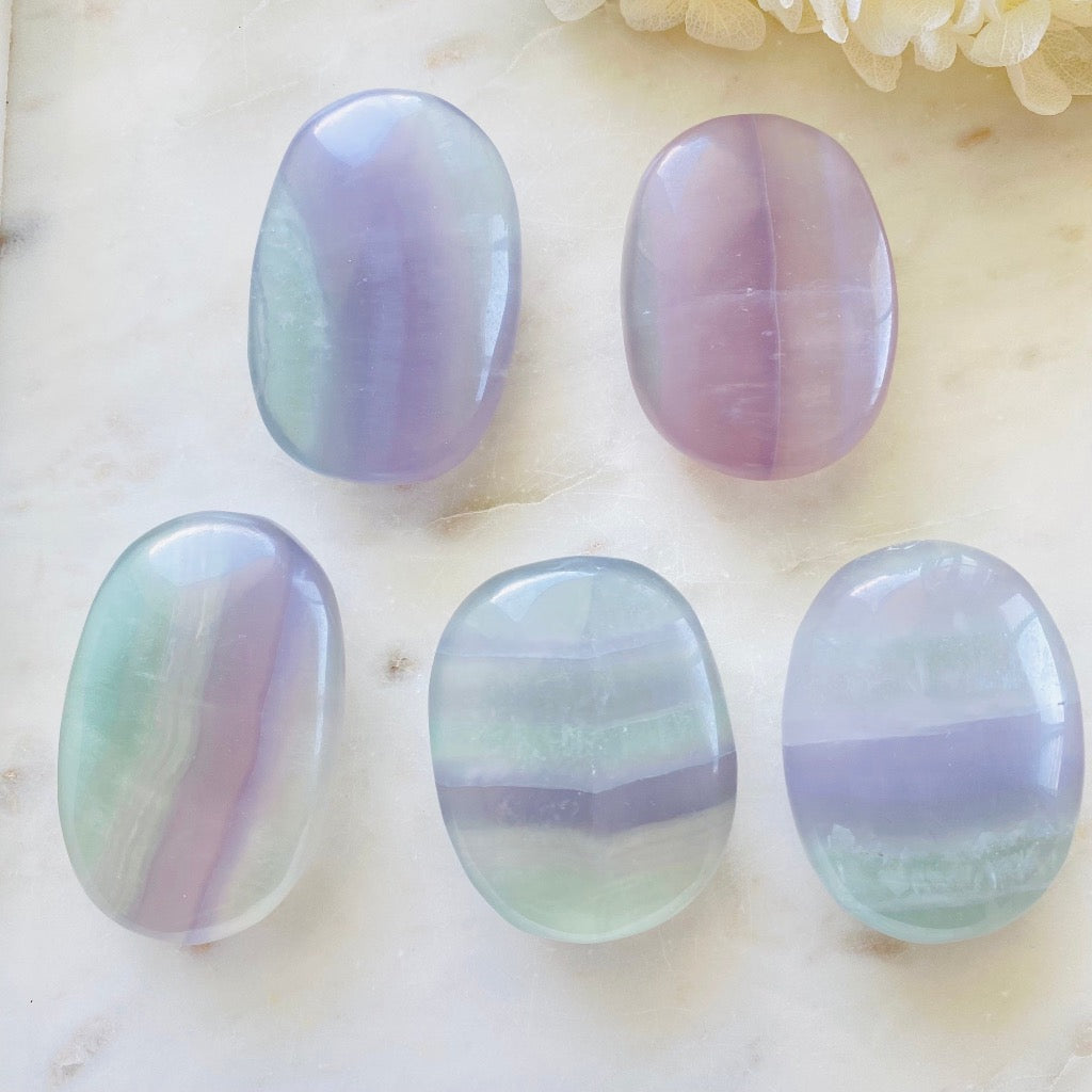 Fluorite Palm Stone