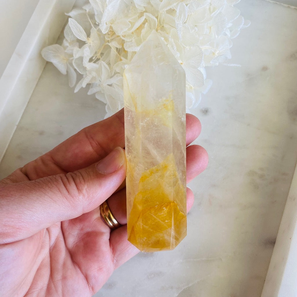 Golden Healer Quartz Towers