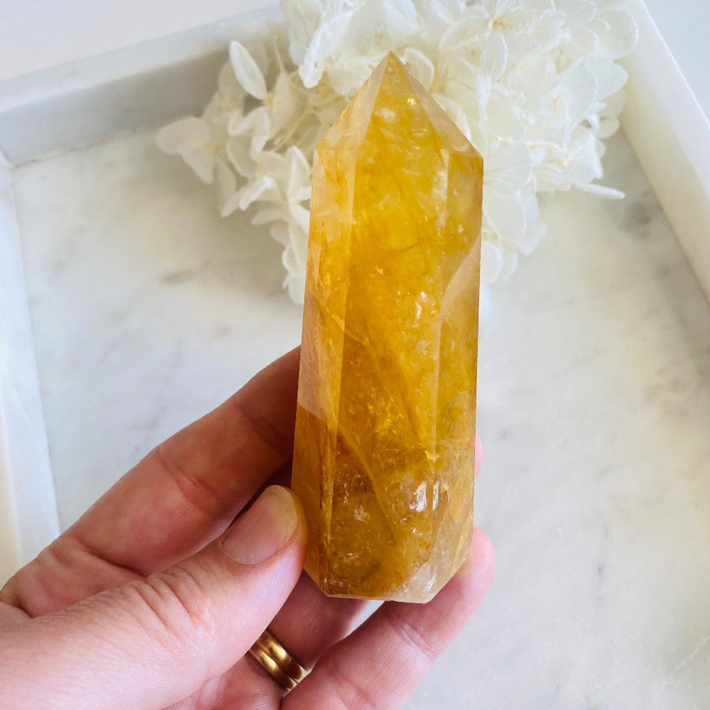 Golden Healer Quartz Towers