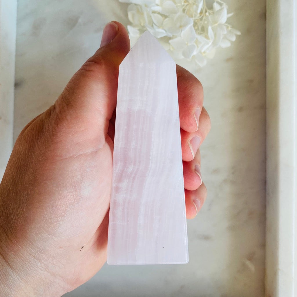 Pink Mangano Calcite Tower Australia