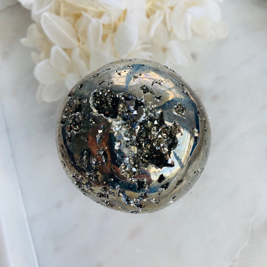 Pyrite crystal sphere Australia