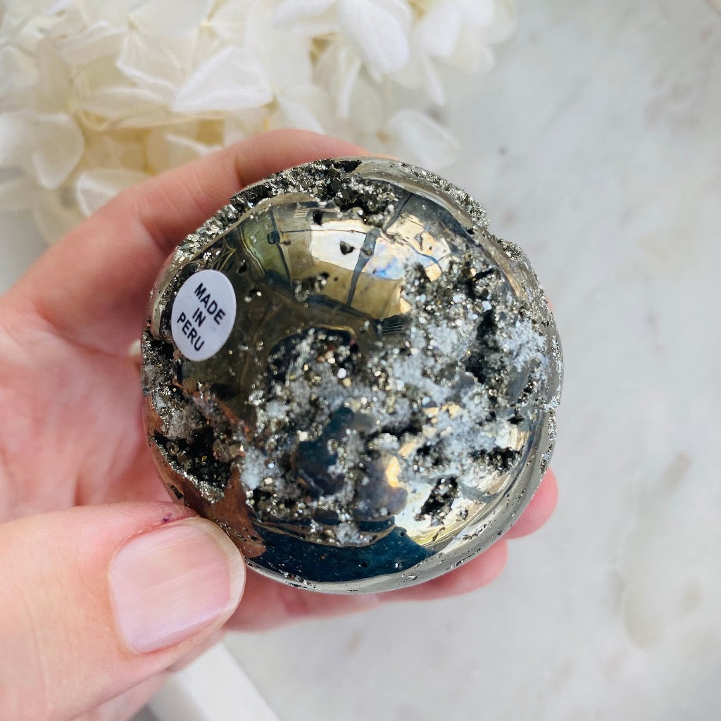 Pyrite crystal sphere Australia