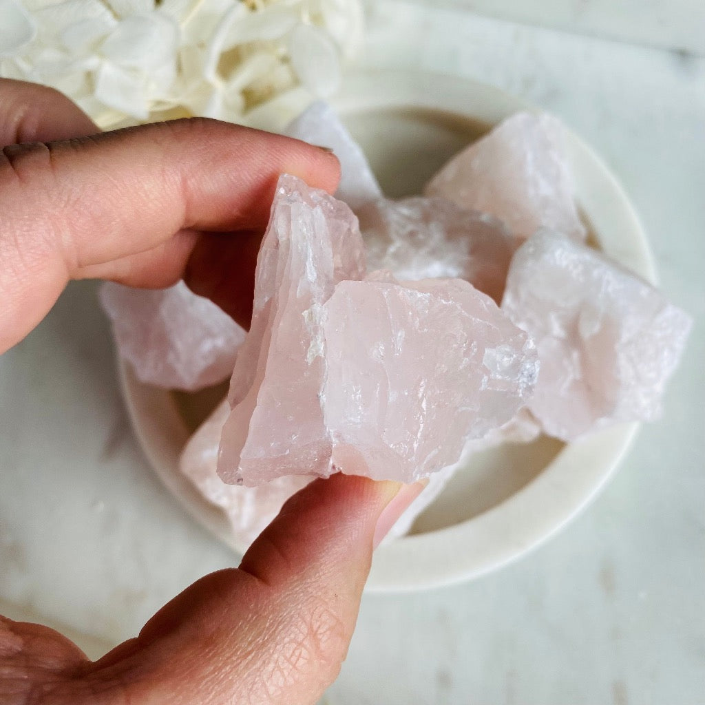 Rose Quartz Raw Stone Australia