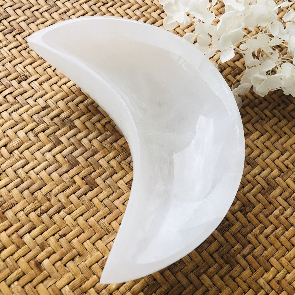 Selenite Large Moon Dish Australia