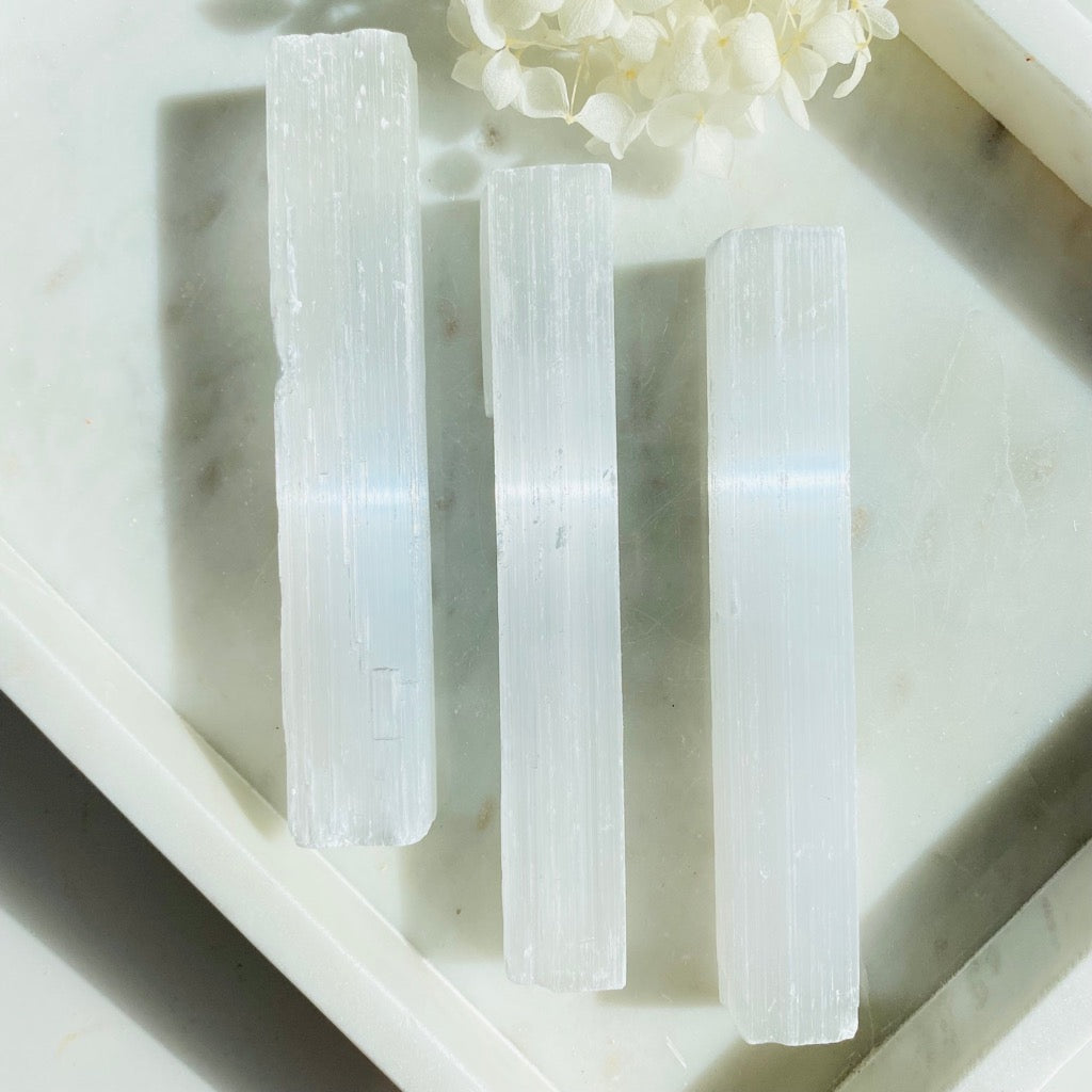 Selenite Natural Sticks Australia Large