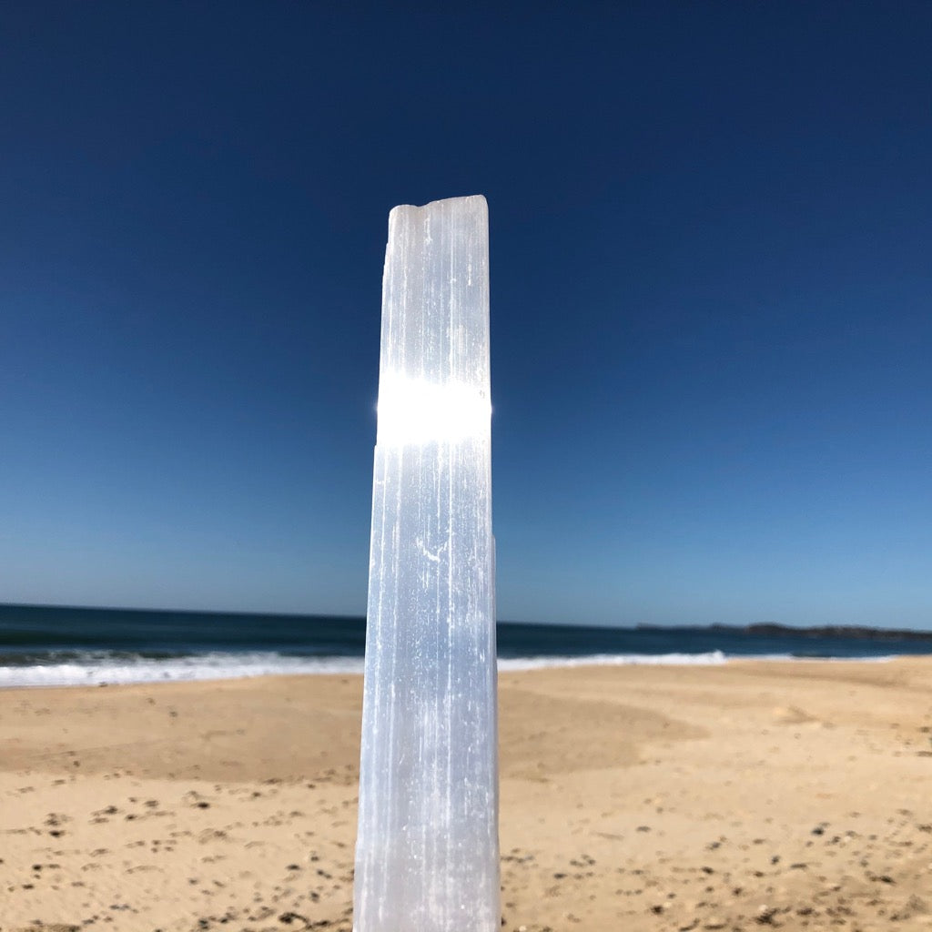 Selenite 20cm Raw Wands