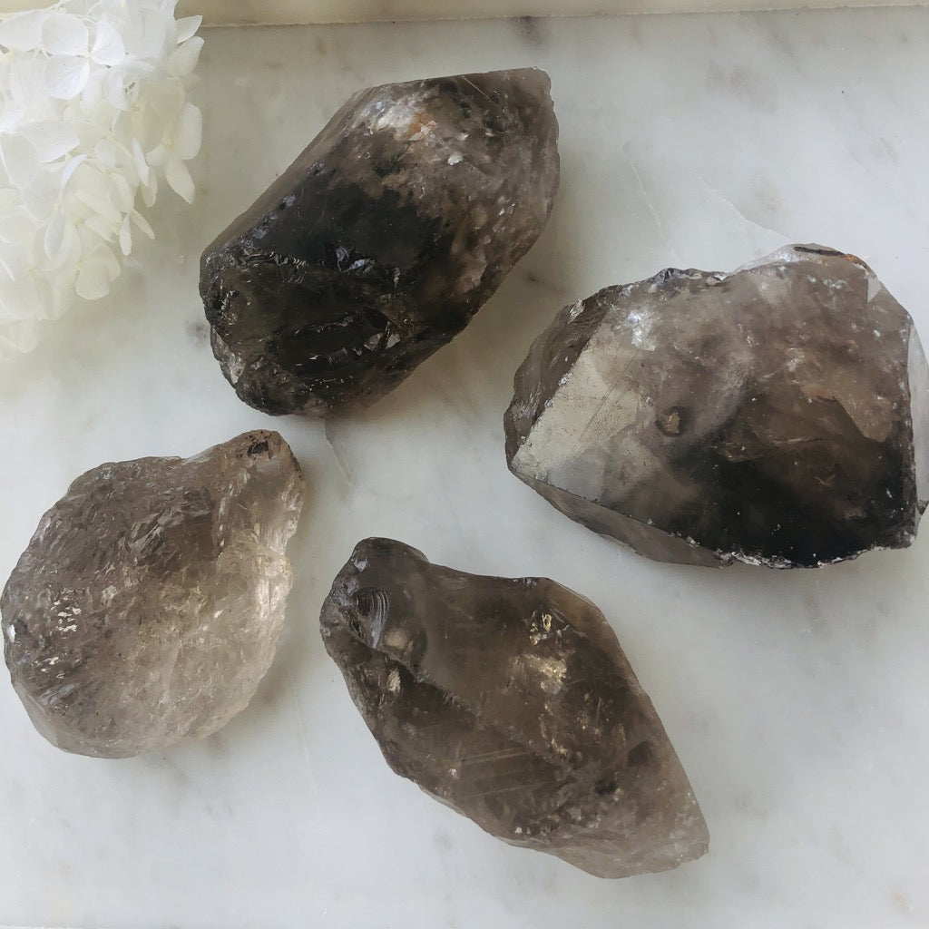 Smokey Quartz Crystal Raw Stone Large