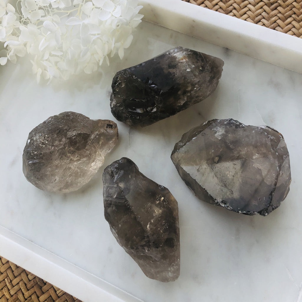 Smokey Quartz Raw Crystal Stone Large Australia